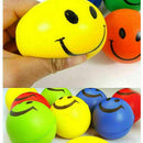 12pcs/pack Happy Smile Face Bouncy Relaxable Squeeze Pain Relie Ball Stress O9E1