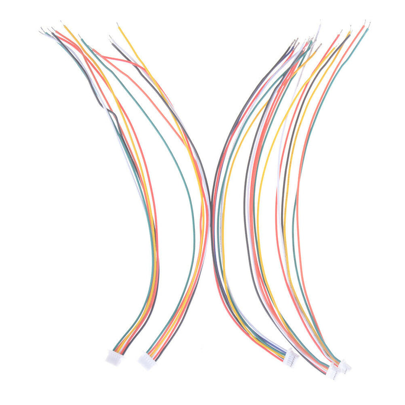 5Pcs Mini Micro JST 1.0 SH 1.0mm 6-Pin Connector Plug With Wires Cables 150MM JR