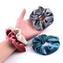 12 Pack Hair Velvet Scrunchy Bobbles Elastic Lady Hair Bands Holder