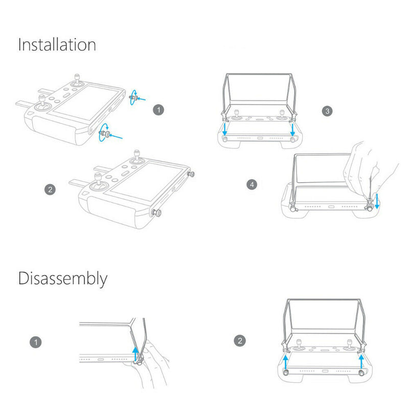 12.9*8.2*3.2cm PGYTECH Monitor Hood Protector for DJI Mavic Smart Controller