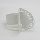 50x Love Shape Napkin Ring Holder Table Banquet Wedding Table Decor White