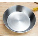 Large Stainless Steel Korean Tray Fruit Salad Plate Snack Bowl with Cover