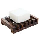 2Pcs Natural Wood Soap Tray Holder Dish Storage Bath Shower Plate Bathroom Wash