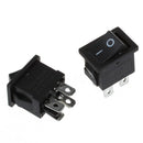 10 Pcs x 4 Pin On-Off 2 Position DPST Boat Rocker Switches 10A/125V 6A/250V