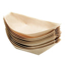 100x wooden boat eco-friendly fingerfood dish disposable counter disposable