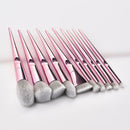 10pcs Eyeshadow Foundation Powder Blusher Makeup Brushes Set Cosmetic Tool A