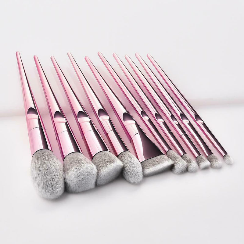 10pcs Eyeshadow Foundation Powder Blusher Makeup Brushes Set Cosmetic Tool A