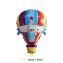 Multicolor Happy Birthday Hot Air Foil Balloon Set Party Decoration