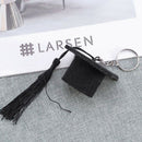 Graduation Plush Dr. Cap Metal Pendant Keychain Doctoral Hat Shaped Charm K T1H2