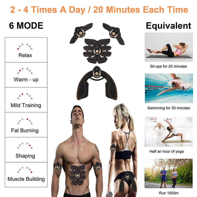 Abs Stimulator Muscl Stimulator Machine for Workout 8 Pack Abs Stimulator / Gym