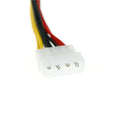2x SATA Power Cable Splitter 4 pin to Serial 15 pin Y Hard Drive Cables 18CM JR
