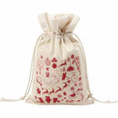 Christmas Bag Canvas Large Candy Bags Canvas Santa Sack with Drawstring for