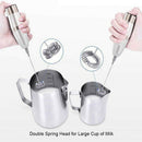 Electric Handheld Milk Blender Mixer With Spring Blender Head,  Cappuccino Milk