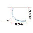 10Pcs Bike V Brake Noodles Cable Guide with 10Pcs Bike Cable Guide Pipe Rubber