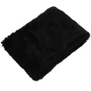 Women's Faux Rabbit Fur Scarf Autumn Winter Scarves black C7W4