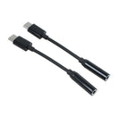 2 Pack USB C to 3.5mm Headphone Jack Adapter, Type C Male to 3.5mm Female A