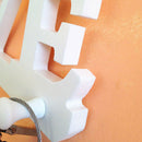 4Hooks White LOVE Coat Hat Clothes Robe Key Holder Rack Wall Hanger Home  FE FT