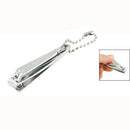Stainless Steel Beaded Keychain Manicure Toenail Nail Trimmer Clippers Silv J1X9