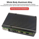 for Raspberry Pi 4B Latest CNC Aluminum Alloy Case Enclosure with Cooling F