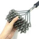 Clean Barbecue Brush - 100% Rust Stainless Steel Barbecue Cleaner Three Hea