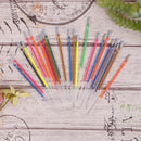 24colors Multicolour Ballpoint Gel Pens Refill Set Colorful Painting Drawing Nw