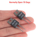 2Pcs  Normally Open Thermal Switch Temperature Sensor Thermostat KSD-01F 70 D JR