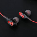 Dual-Action-Coil Earphone With Heavy Bass In-Line Control Noise-isolating