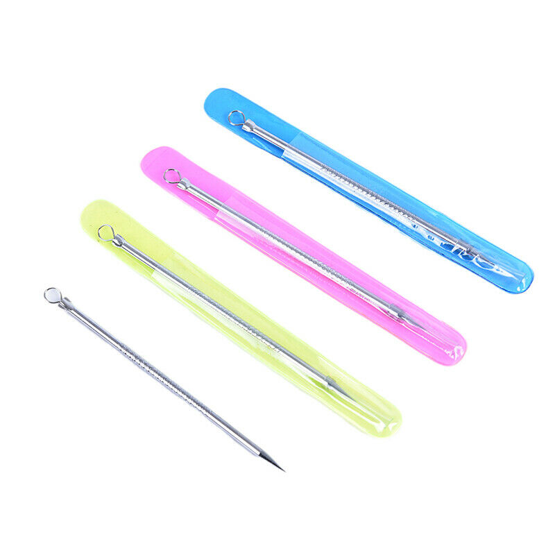 2 Pcs Beauty Blackhead Pimple Blemish Face Acne Comedone Remover Extractor T Gw