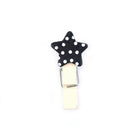 black&white star wooden clip cartoon small paper clip/multifunction korean stBX