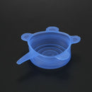 6pcs Silicone Stretch Lids Fresh Food Wraps Bowl Cup Pot Cover Seal Reusabl W9S5
