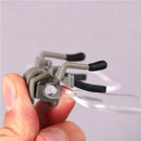 Folding Handfree Clip Magnifier Eyeglasses On Clear Magnifying HD Glasses Len 3C