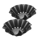9 Inch Large Heavy Duty Non-Stick Fluted Tortilla Shell Pans, Heat Resistan