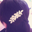 1x Women Hair Clips Hair Comb Hairpin Alloy Leaves Elegant Headband JS