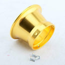 4Pcs 2" Air Intake Trumpet Turbo Horn Velocity Stack for Carburetor Golden