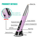 PR-A19 Wireless Optical Pen Mouse 2.4GHz USB Bluetooth Air Mouse (Purple) A