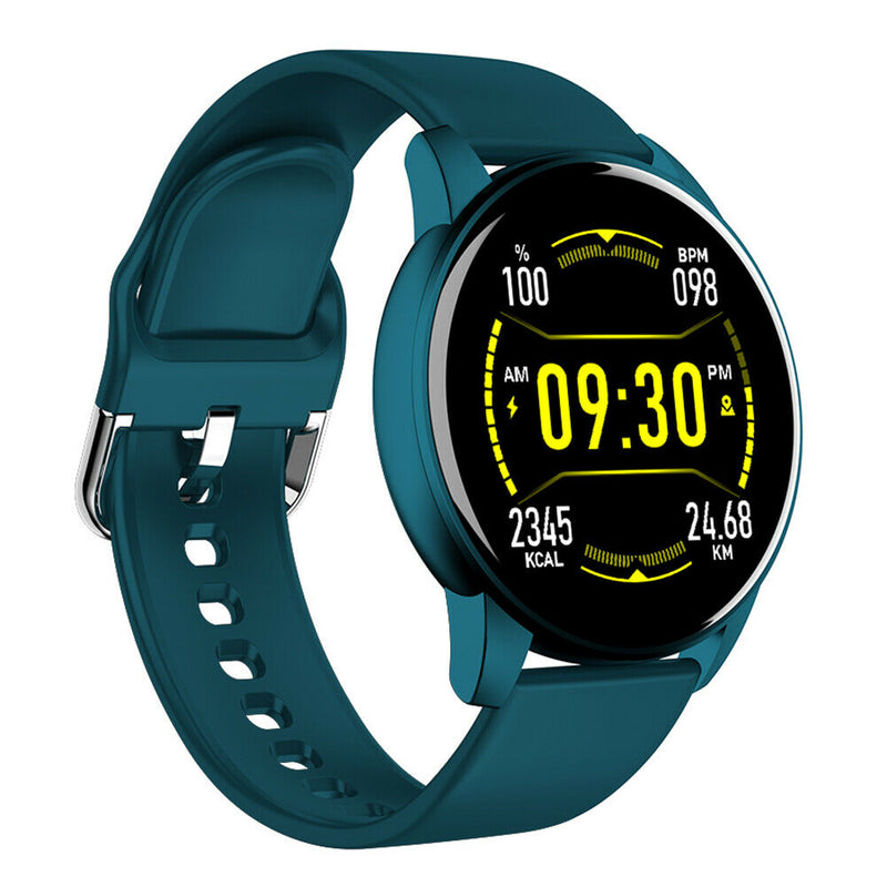1.3 inch Touch Smart Watch Heart Rate Monitor Step Fitness Tracker (Green)