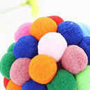 3Pieces Colorful Cat Ball Toys Pet Interactive