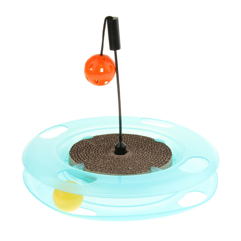 Pet Kitten Cat Ball Toys Rotating Cat Teaser Turntable Intelligence Cat Toys