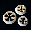 3Pcs Rose Flower Cookie Fondant Cake Cutter Paste Sugarcraft Decor Mold MO