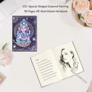 DIY Elephant Trunk Buddha Special Shape Diamond Painting 50 Page Sketchbook