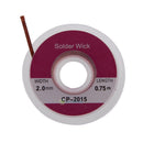5pcs 0.75m 2.0mm Desoldering Braid Solder Remover Sucker Flux Wick Cable SN9F