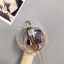 Ball Shaped Transparent Party Bag Women Evening Bag Party Wedding Clutch Pu H1Q6
