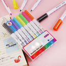 8 Colors Double Line Outline Pens Set Drawing Highlighter Marker 9.5*14cm