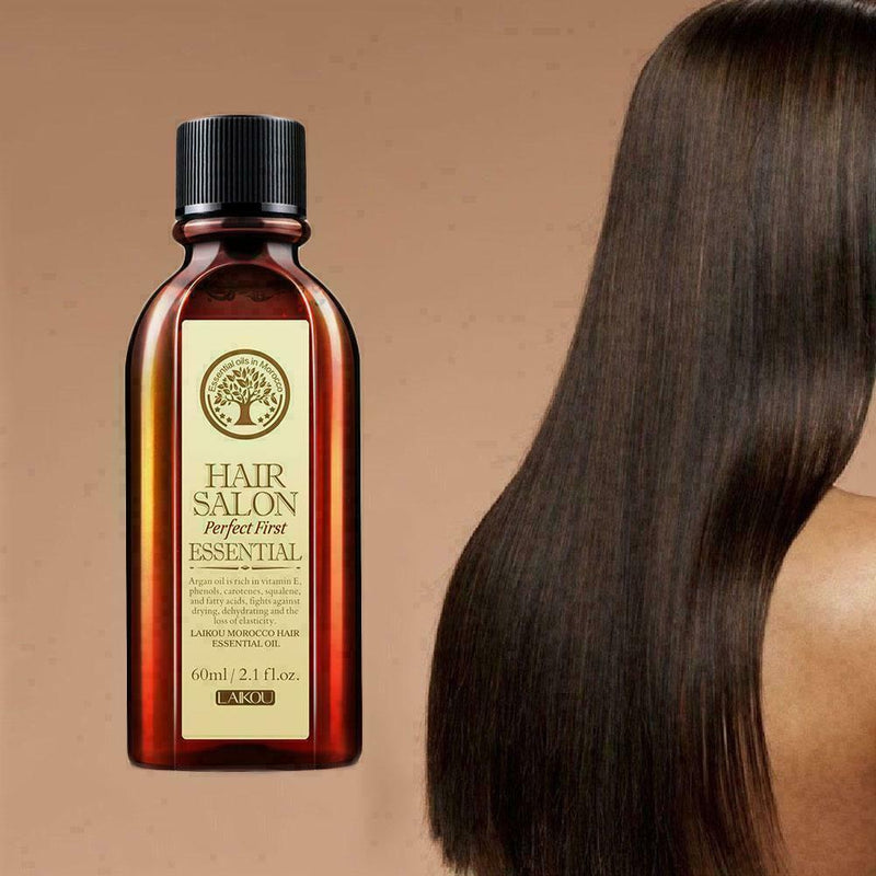 60ml Argan Oil Moisturizing Nourish Scalp Smooth Dry Hair B9J4 Treatment Re L1R3