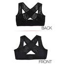 Adjustable Women Elastic Back Support Belt Chest Posture Corrector Shoulder Y6Z3