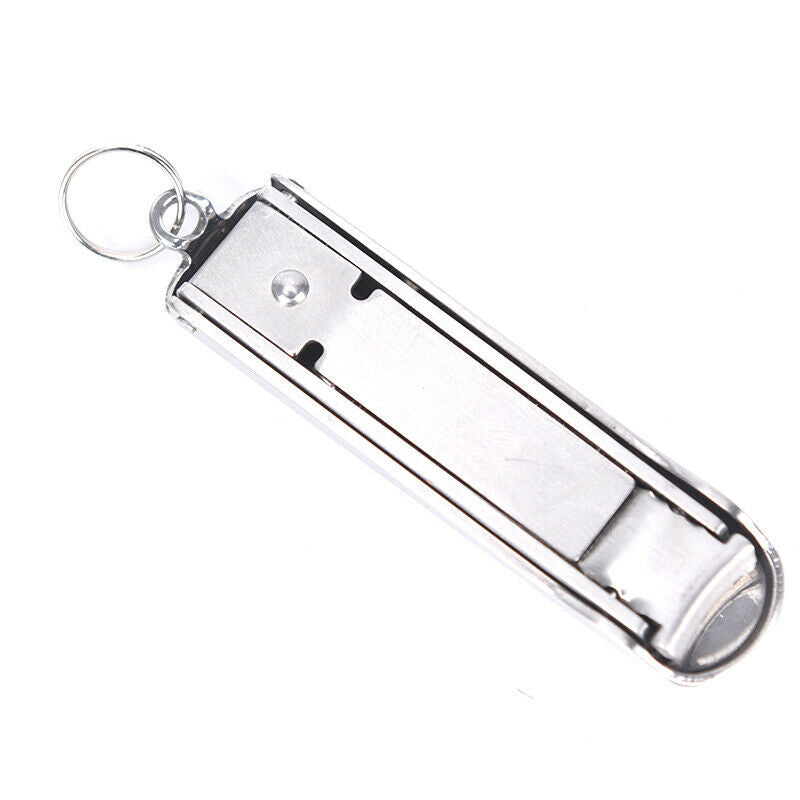 2 in 1 Pocket Tool Bottle Opener Toe Nail Clippers Cutter Key Chain Key Ring Tw