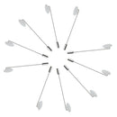 30 Piece Blank Tray Glue On Pad Lapel Stick Pin DIY Clutch Boutonniere Pins
