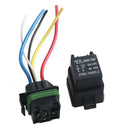 Pair Car 12V 40A Relay Harness Socket Plugs 5Pin 5 Wire Connector Couplers