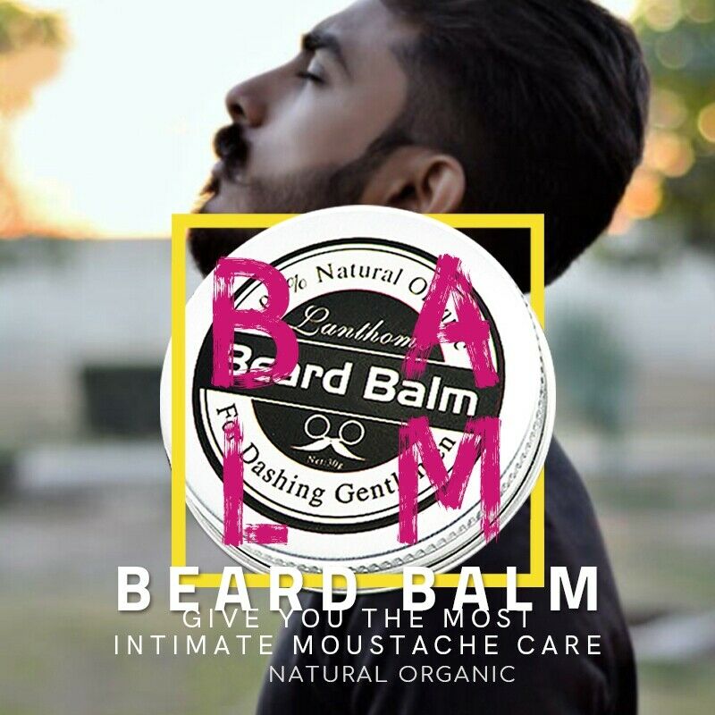 Lanthome Beard Oil And Balm Moustache Wax Beard Grooming Conditioner Beard  Z9P2