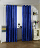 100x250cm Door Window Curtain Drape Panel Sheer Valance Divider Punch Blue